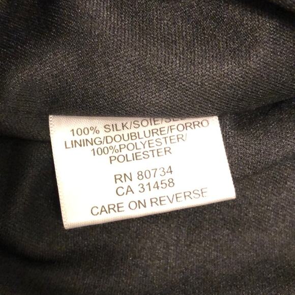 BCBG Maxazria Black Polka Dot Silk Dress XS Strapless Lined Vacation Cruise - Picture 6 of 7